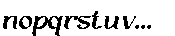 Afatera Italic Font LOWERCASE