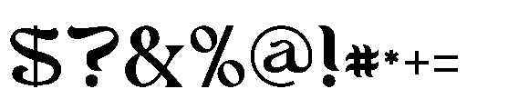 Afatera Regular Font OTHER CHARS