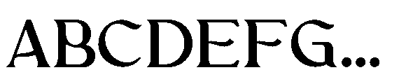 Afatera Regular Font UPPERCASE