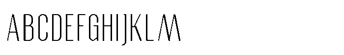 Affiora Light Font UPPERCASE