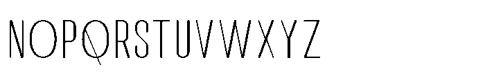 Affiora Light Font UPPERCASE