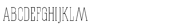 Affiora Serif Extra Light Font UPPERCASE
