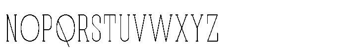 Affiora Serif Extra Light Font UPPERCASE