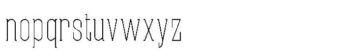 Affiora Serif Extra Light Font LOWERCASE