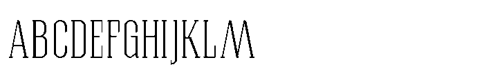 Affiora Serif Light Font UPPERCASE