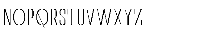 Affiora Serif Light Font UPPERCASE