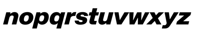 Afical Neue Black Italic Font LOWERCASE