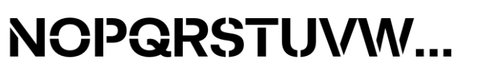 Afical Stencil Bold Font UPPERCASE