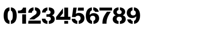 Afical Stencil Extra Bold Font OTHER CHARS