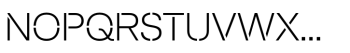 Afical Stencil Light Font UPPERCASE