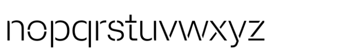 Afical Stencil Light Font LOWERCASE