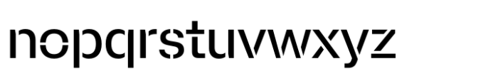 Afical Stencil Medium Font LOWERCASE