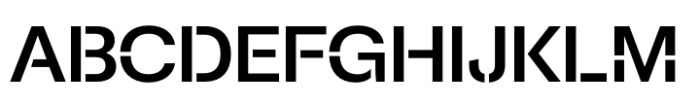 Afical Stencil Semi Bold Font UPPERCASE