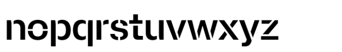 Afical Stencil Semi Bold Font LOWERCASE