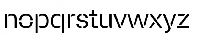 Afical Stencil Variable Font LOWERCASE