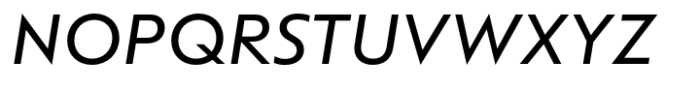 Afiga Regular Italic Font UPPERCASE