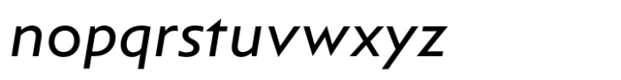 Afiga Regular Italic Font LOWERCASE