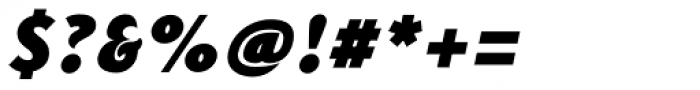 Afire Black Oblique Font OTHER CHARS