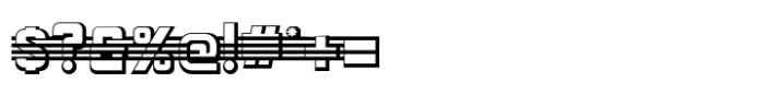 Aforo Display Font OTHER CHARS