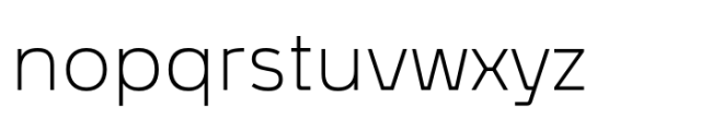Afragus Extra Light Font LOWERCASE