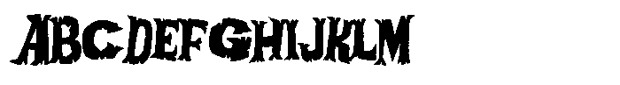 Afraid Of The Dark Font UPPERCASE