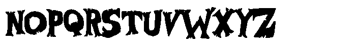 Afraid Of The Dark Font LOWERCASE