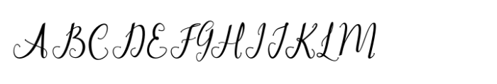 Afrile Script Font UPPERCASE