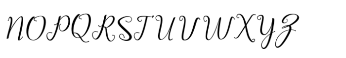 Afrile Script Font UPPERCASE