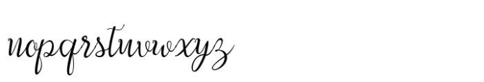 Afrile Script Font LOWERCASE