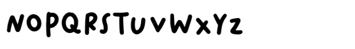 Afterbadmood Reguler Font UPPERCASE