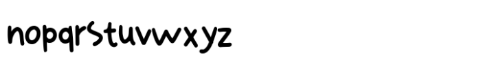 Afterbadmood Reguler Font LOWERCASE