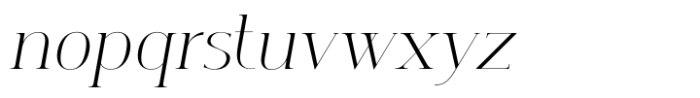 Afterglow Elegant Oblique Font LOWERCASE