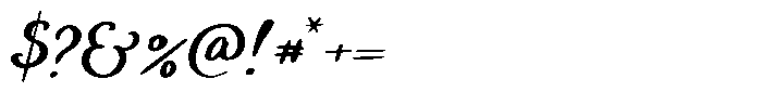 Aftershade Script Font OTHER CHARS