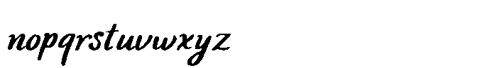 Aftershade Script Font LOWERCASE