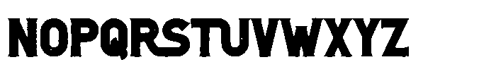 Aftershave Print Font LOWERCASE