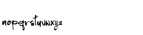 Afthy Sheita Font LOWERCASE