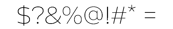 AfekDLv2AAA UltraLight Font OTHER CHARS