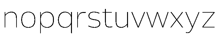 AfekDLv2AAA UltraLight Font LOWERCASE