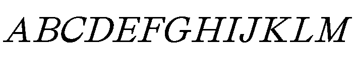 Affairs Italic Font UPPERCASE