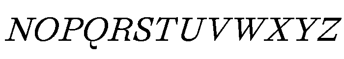 Affairs Italic Font UPPERCASE