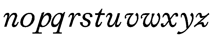 Affairs Italic Font LOWERCASE