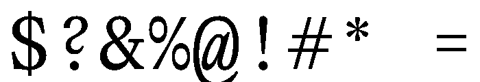 Affairs Mono Font OTHER CHARS