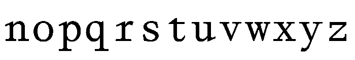Affairs Mono Font LOWERCASE