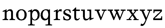 Affairs Regular Font LOWERCASE