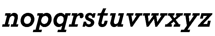 Affix BoldItalic Font LOWERCASE