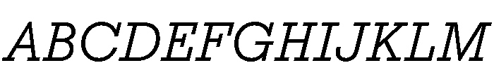 Affix Italic Font UPPERCASE