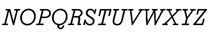 Affix Italic Font UPPERCASE