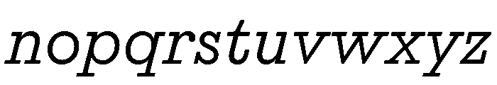 Affix Italic Font LOWERCASE