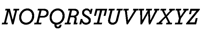 Affix MediumItalic Font UPPERCASE