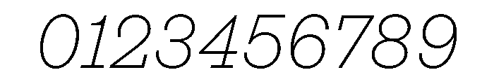 Affix ThinItalic Font OTHER CHARS